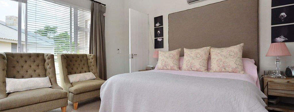 white linen and shutters with natural colours
