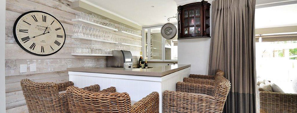 white linen and shutters with natural colours