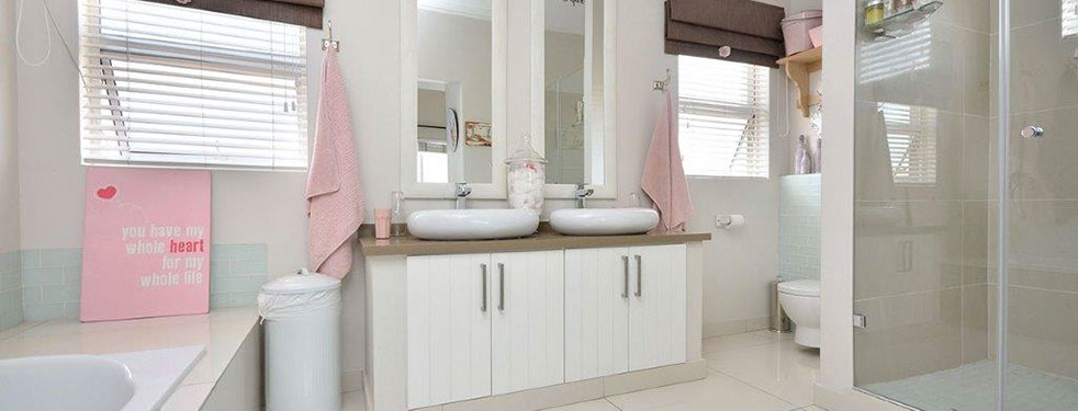 white linen and shutters with natural colours