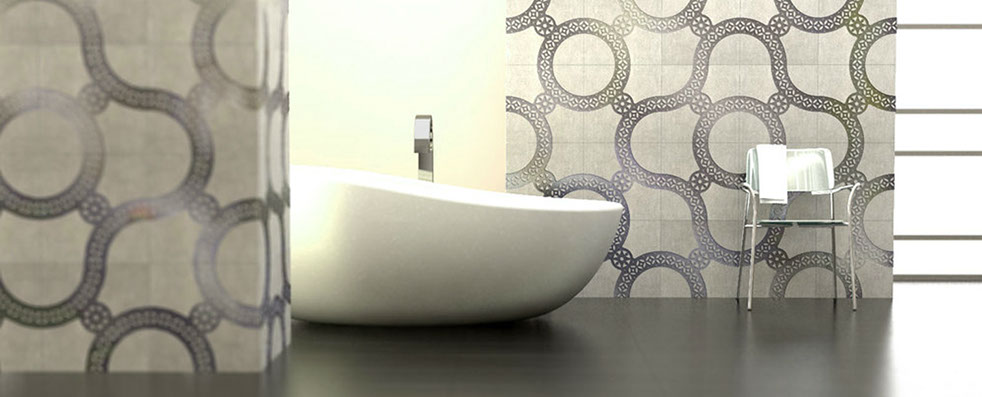 interior walls and tiles bathroom example